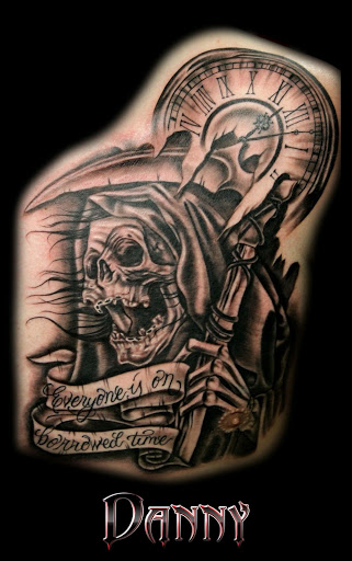 Explore electric guitar tattoo ideas, creative tattoo ideas in El Paso, available at Wyze Guyz Tattoo Parlor