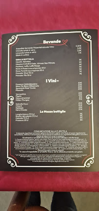 Menu du Lievit'amo pizzeria à Imperia