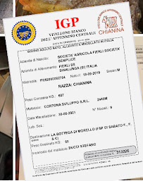 Carte du Ristorante La Bottega di Morello à Sesto Fiorentino