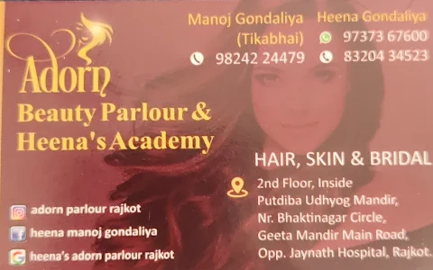 Heena's Adorn parlour and academy Rajkot image