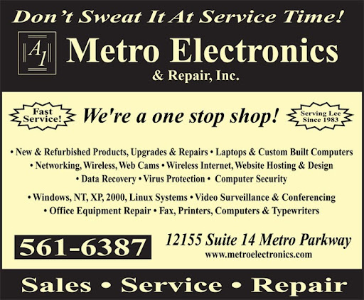 Electronics Repair Shop «Metro Electronics Service and Repair», reviews and photos, 12155 Metro Pkwy #14, Fort Myers, FL 33966, USA