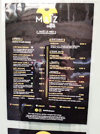 Maïz à Paris menu