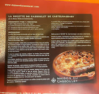 Restaurant - La Maison du Cassoulet à Castelnaudary menu