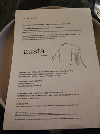 Restaurant austa à Almancil - menu / carte
