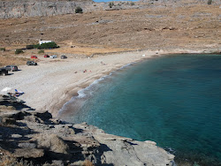 Paralia Sikamia'in fotoğrafı uçurumlarla desteklenmiş