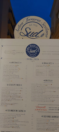 Sud Antica Forneria Siciliana à Palermo menu