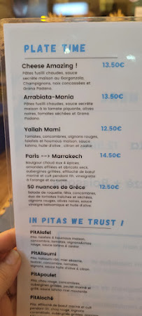 Restaurant méditerranéen De Chez Nous ! à Paris (la carte)