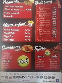 Kebab Bleneau à Bléneau carte