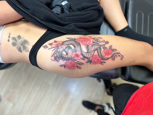 Explore jesus sleeve tattoo ideas, creative tattoo ideas in Hollywood, available at Rock Hard Tattoo