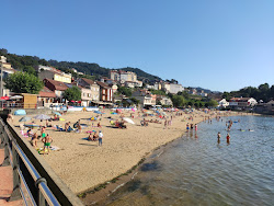 Praia Da Meda'in fotoğrafı geniş bir kıyı şeridi ile birlikte