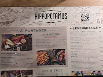 Menu / carte de Hippopotamus Steakhouse à Aubière