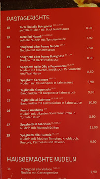 Menu / carte de Trattoria Pizzeria Lo Scoglio à Leichlingen