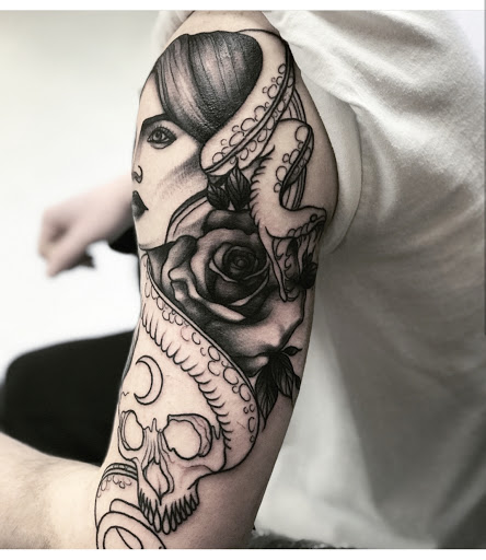 Explore tattoo stencil tattoo outline ideas, creative tattoo ideas in Ambler, available at Tattoo GalaxyAmbler Piercing & Custom Tattoos