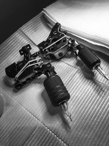 Explore left arm tattoo ideas, creative tattoo ideas in Atlanta, available at Big Cat Tattoo