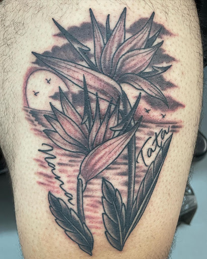 Explore womens sleeve tattoo ideas, creative tattoo ideas in Grove City, available at Tattoo 62