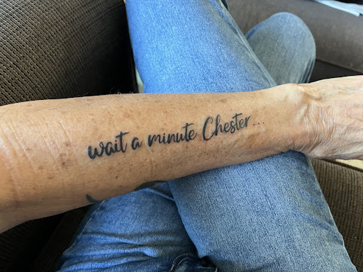 Explore hunting tattoo sleeve ideas, creative tattoo ideas in Omaha, available at Ironwood Ink