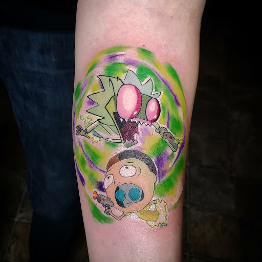 Explore female elbow tattoo ideas, creative tattoo ideas in Caldwell, available at Blue Ring Studio Tattoo & Piercing