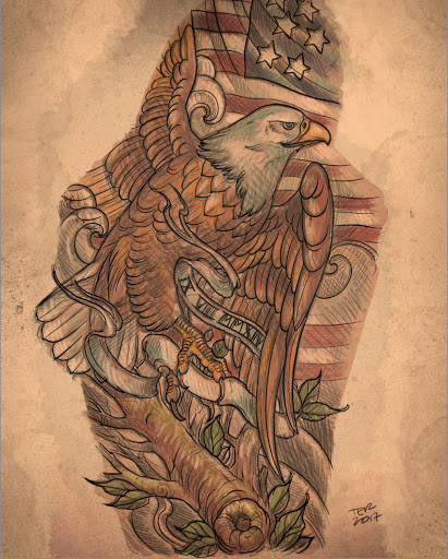 Explore space tattoos ideas, creative tattoo ideas in San Diego, available at Remington Tattoo Parlor