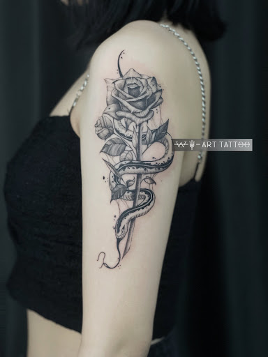 Explore wifes name tattoo ideas, creative tattoo ideas in Brooklyn, available at The Mist Tattoo