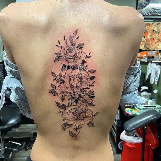 Explore army tattoo ideas for men, creative tattoo ideas in Hoschton, available at The Golden Mantis Tattoo & Piercing