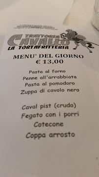 Bar Trattoria Cavallo - La Tortafritteria à Scipione Ponte menu