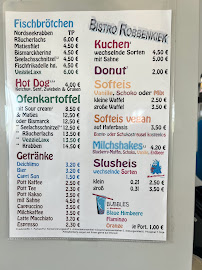 Bistro Robbenkiek à Friedrichskoog menu
