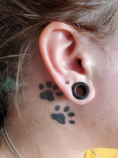 Explore tattoos on the thigh ideas, creative tattoo ideas in Clovis, available at Anchors & Arrows Tattoos & Piercings