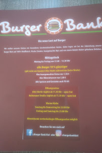 Burger Bank à Kiel menu