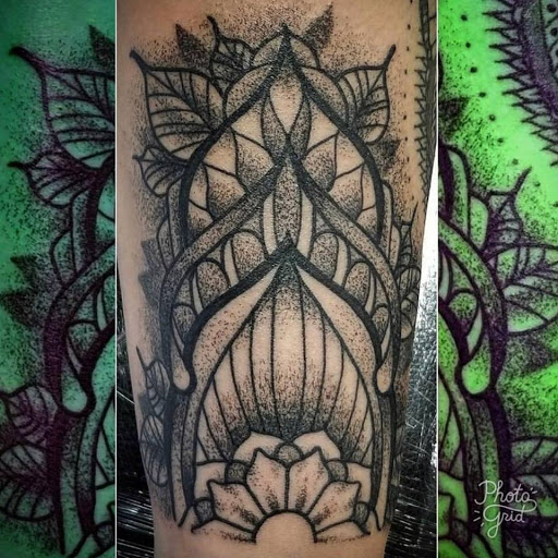 Explore leather tattoo ideas, creative tattoo ideas in Colorado Springs, available at West Side Tattoo