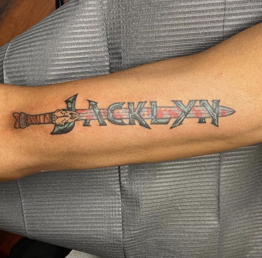 Explore mens patchwork tattoo ideas, creative tattoo ideas in Baltimore, available at Rippd Canvas Tattoo Shop Artists Social Club