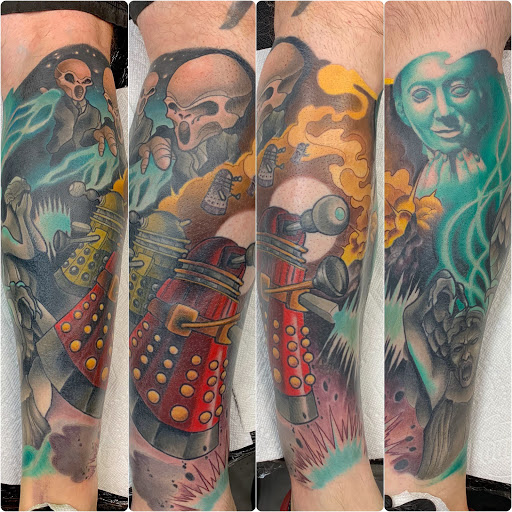 Explore waterfall tattoo ideas, creative tattoo ideas in Tallmadge, available at Killjoy tattoo