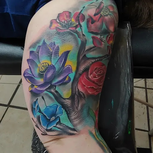 Explore mom sleeve tattoo ideas, creative tattoo ideas in Fresno, available at Fresno Tattoo & Body Piercing