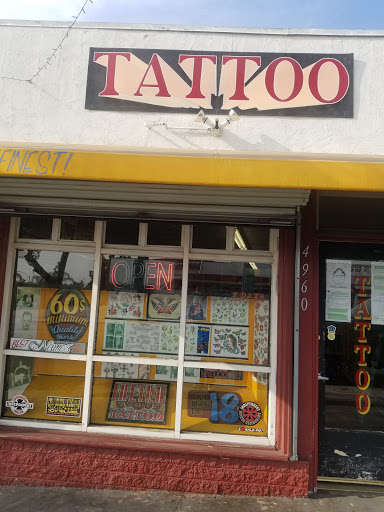 Explore barber pole tattoo ideas, creative tattoo ideas in San Diego, available at Lifetime Tattoo