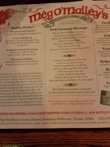 European Restaurant «Meg O’Malleys Restaurant & Irish Pub», reviews and photos, 812 E New Haven Ave, Melbourne, FL 32901, USA