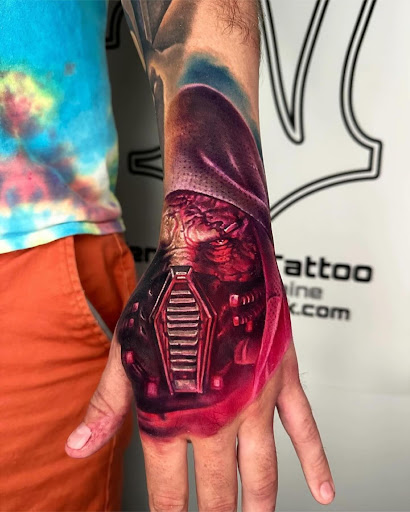 Explore forearm tattoo cover up ideas, creative tattoo ideas in Sanford, available at Venom Ink Tattoo