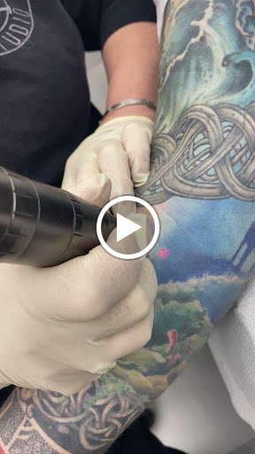 Explore wrap around arm tattoo ideas, creative tattoo ideas in Marietta, available at Sink or Swim Studio and Gallery