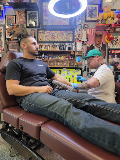 Explore waterfall tattoo ideas, creative tattoo ideas in Meridian, available at Burn The Boats Tattoo