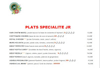 Restaurant indien RESTAURANT JOSHORE ROAD à Toulouse (la carte)