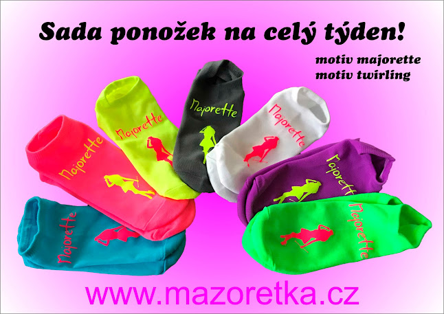 Mazoretka.CZ výdejní místo zasilkovna, GLS, Allegro ONE - Prodejna sportovních potřeb