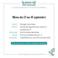 Restaurant de plats à emporter M’Joy Café à Vannes (la carte)