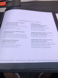 Menu / carte de La Table de Didier. à Grimaud