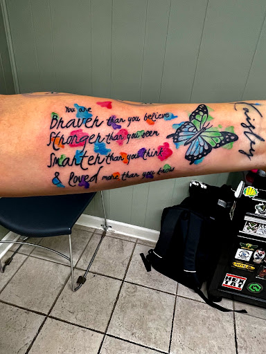 Explore dmv tattoo ideas, creative tattoo ideas in Gadsden, available at Zekez Inkz Tattoos & Piercings