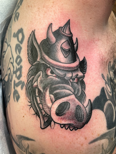 Explore blackout tattoo cover up ideas, creative tattoo ideas in Delmar, available at Resolute Tattoo