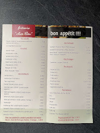 Menu du Friterie Chez Béa à Sées