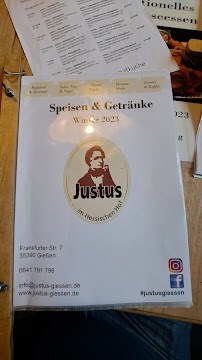 Menu du Justus im Hessischen Hof à Giessen