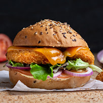 Hamburger du Restaurant Le Kiosque du Boucher - Livraison et Burgers à emporter à Saint-Barthélemy-d'Anjou - n°10