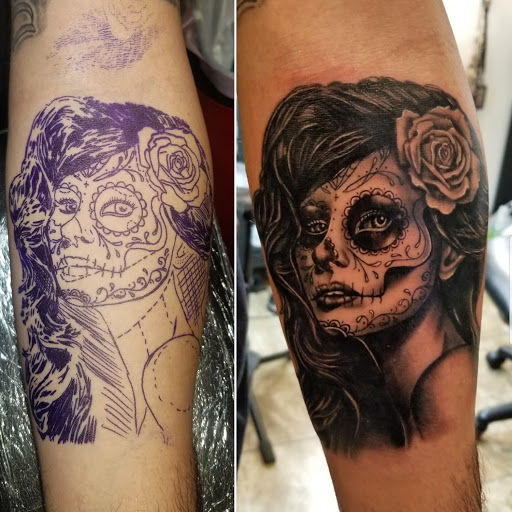 Explore name hand tattoo ideas, creative tattoo ideas in Reading, available at Way Of Life Tattoo Studio