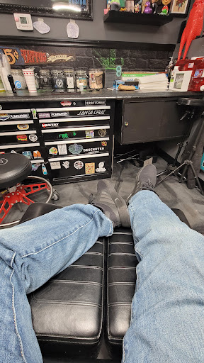 Explore skydiving tattoo ideas, creative tattoo ideas in Peoria, available at Modern Ink Tattoo