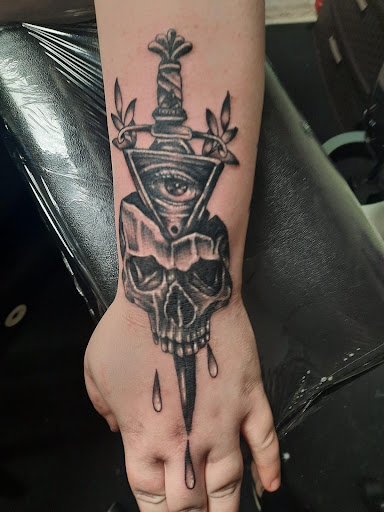 Explore colorado mountain tattoo ideas, creative tattoo ideas in Billings, available at Cryptic Tattoo Company