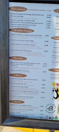 Restaurant Côté Marine à Bastia (la carte)